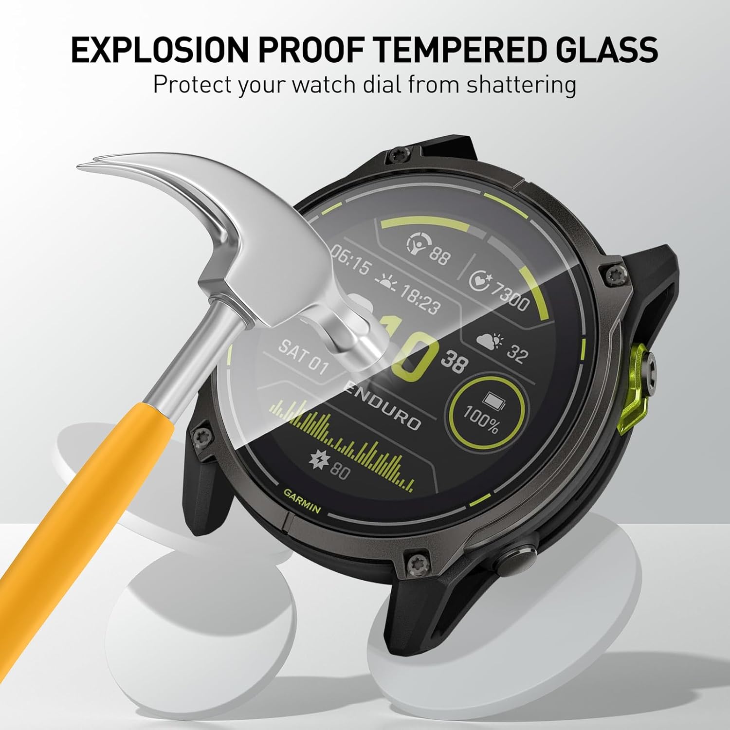 Tempered Glass Films For Garmi - Smartwatch Screen Film 评论和价格