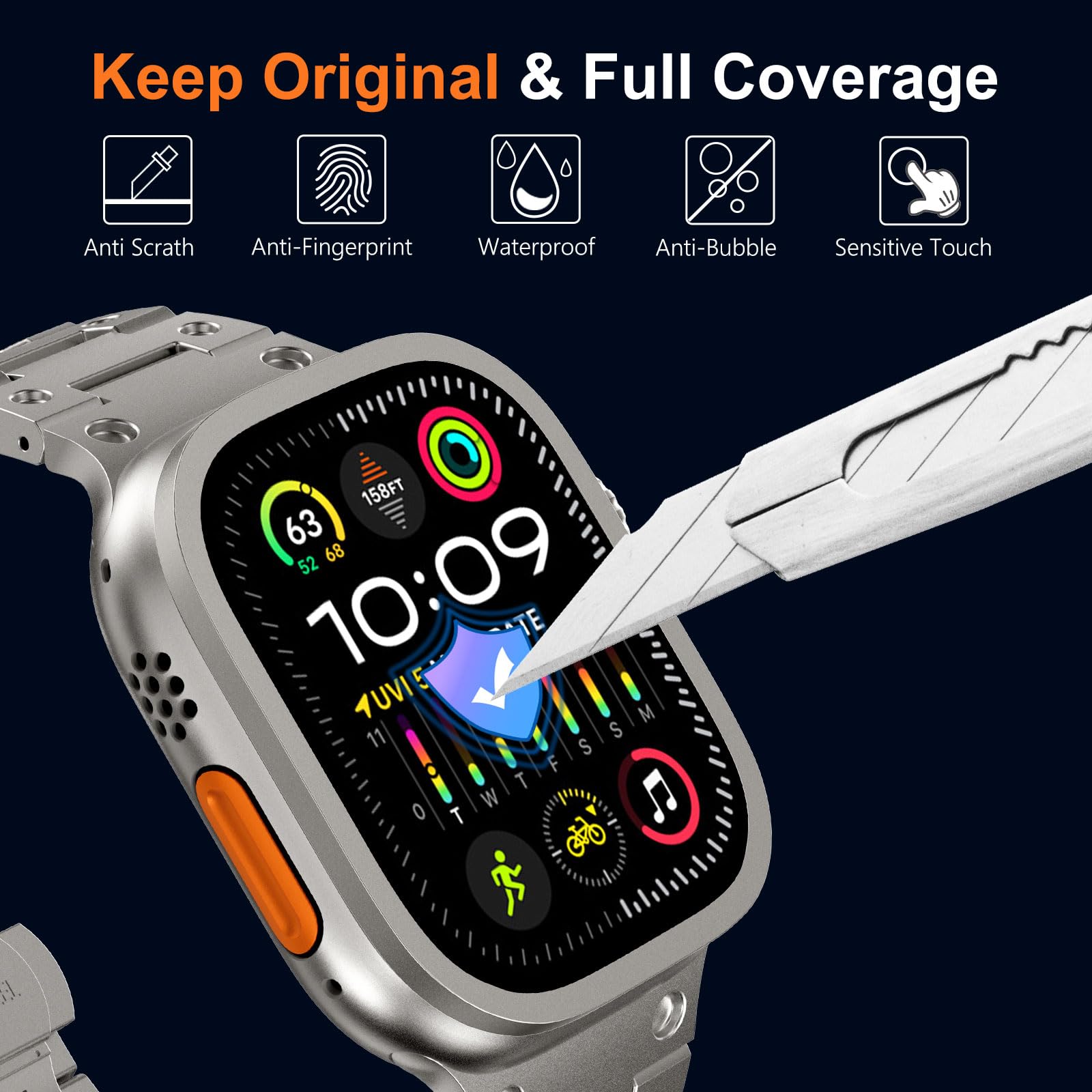 Tempered Glass for Apple Watch - Smartwatch Screen Film 评论和价格