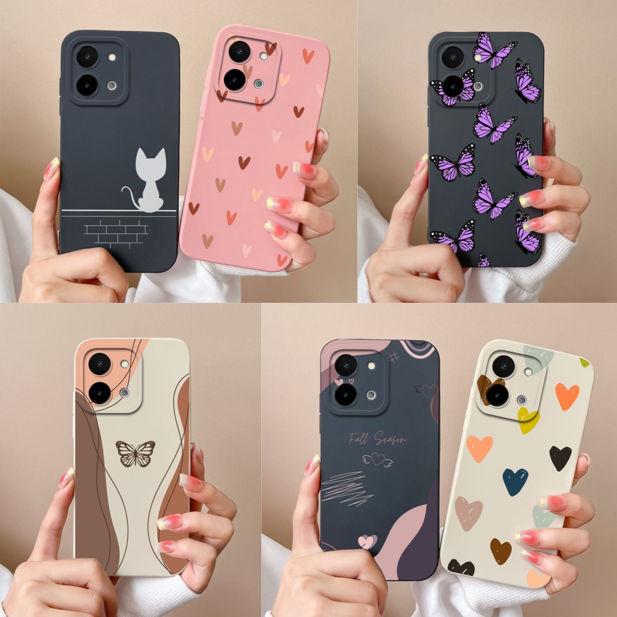 For Vivo Y28 Y28S Case Simple  - Vivo Y28 评论和价格