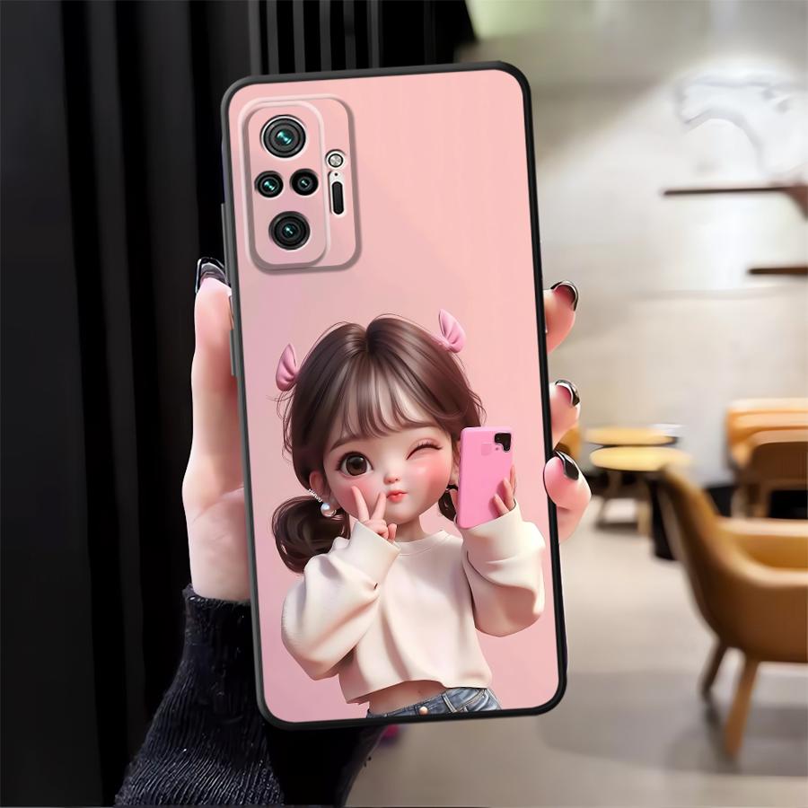 Cartoon Girl Pattern Funda Pho - Xiaomi Redmi Note 13 评论和价格