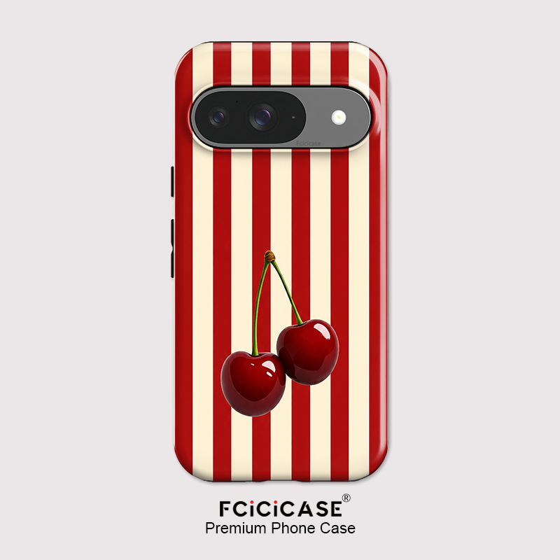 Fcicicase Cherry Stripe Patter - Google Pixel 9 评论和价格
