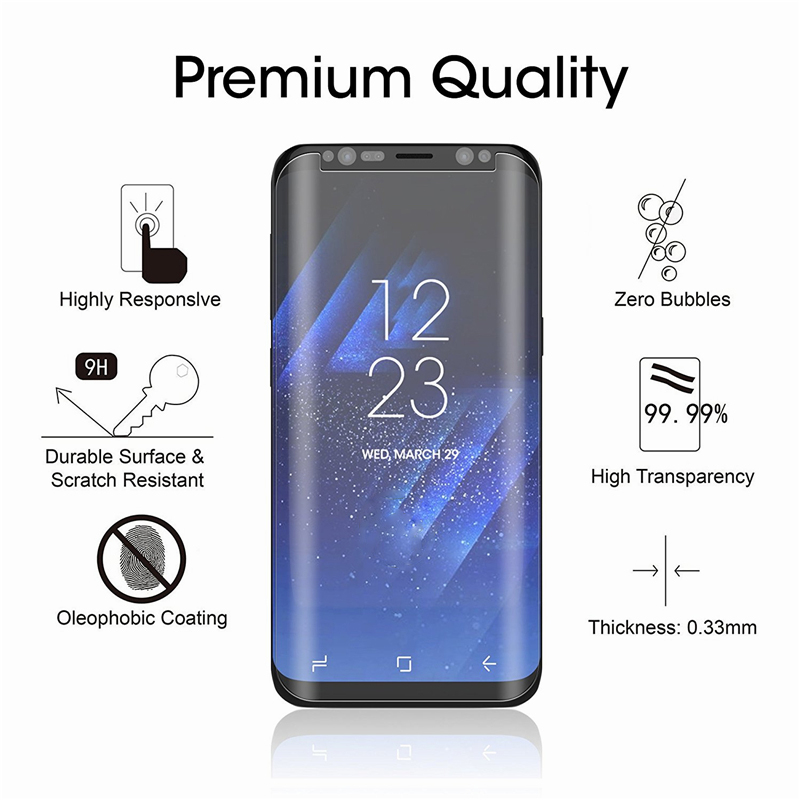 2Pcs 9H 3D Curved Edge Case Fr - Curved Edge Screen 评论和价格
