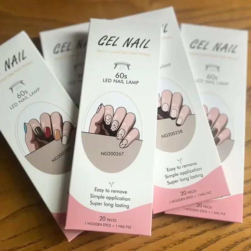 Semi-Cured Gel Nail Strips Pat - Full Cover Adhesive 评论和价格