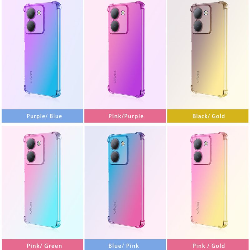 Shockproof Gradient TPU Case f - Vivo Y28 评论和价格
