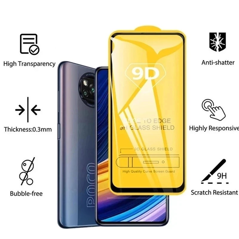 9D Full Cover Protective Glass - Realme C67 评论和价格